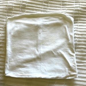 white brandy melville cropped tube top (size xsmall & small)